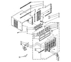 Kenmore 1068771080 cabinet parts diagram
