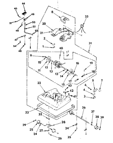 Nozzle and motor assembly