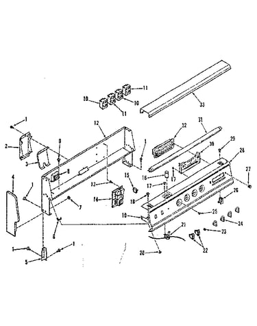 Backguard section