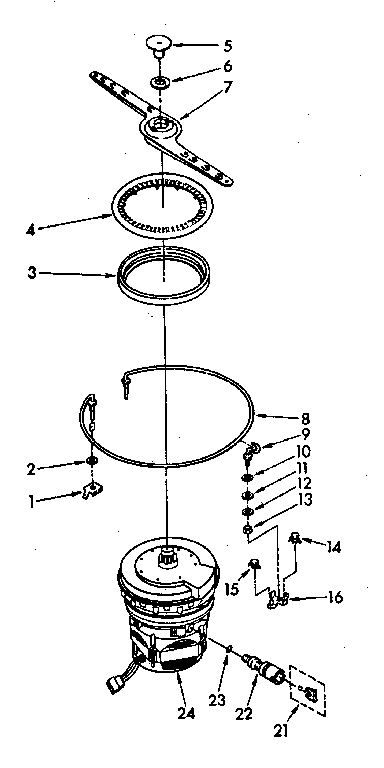 HEATER, PUMP AND LOWER SPRAYARM PARTS