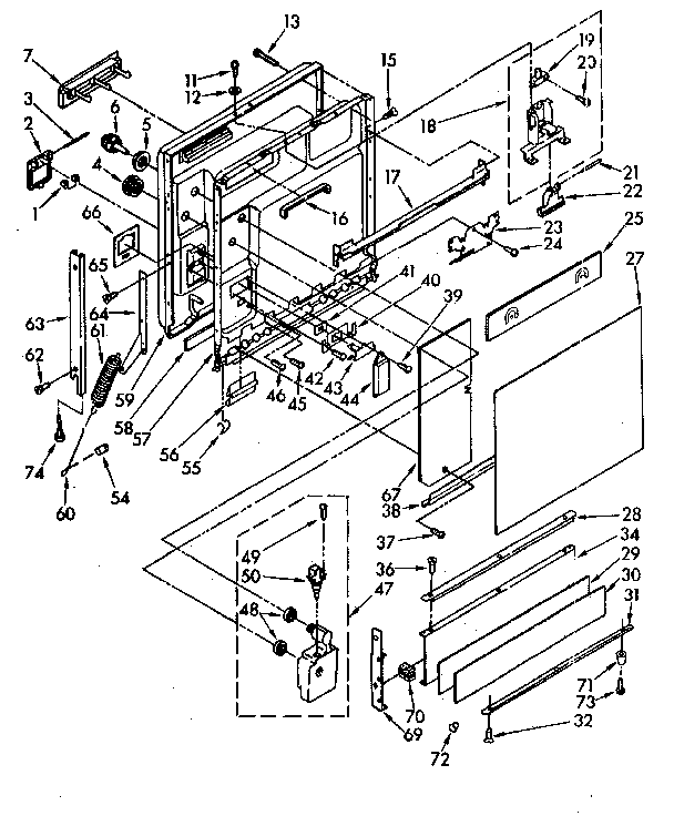 DOOR AND TOE PANEL PARTS