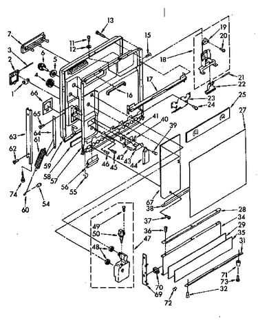 Door and toe panel parts