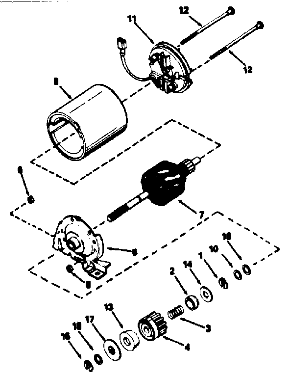 Electric starter motor