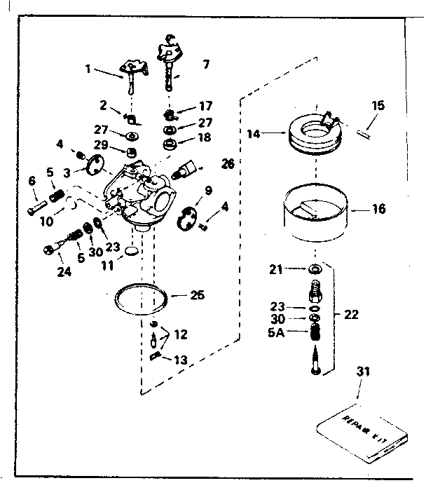 Carburetor no. 632491