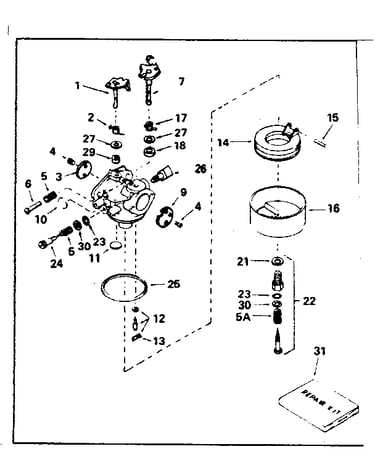 Carburetor no. 632491