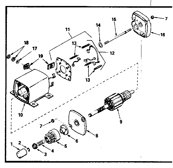 Starter motor no. 33605