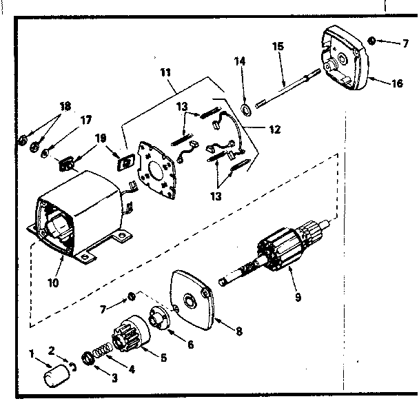 Starter motor no. 33605