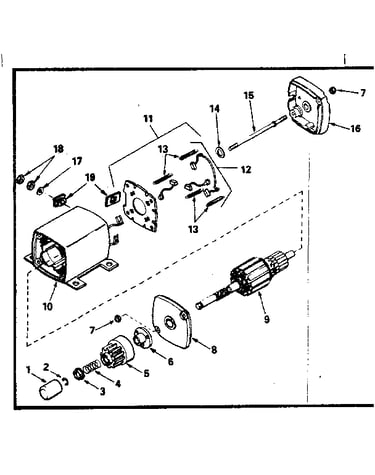 Starter motor no. 33605