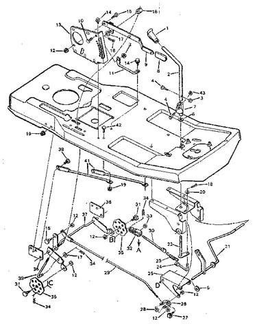 Blade housing suspension