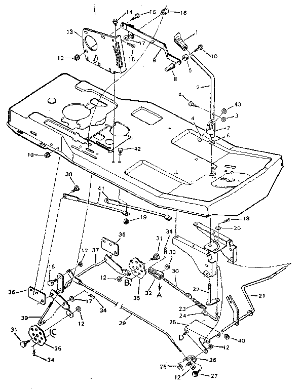 Blade housing suspension