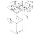 Kenmore 11082477810 top and cabinet parts diagram