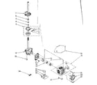 Kenmore 11082477710 brake, clutch, gearcase, motor and pump parts diagram
