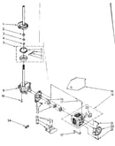 Brake, clutch, gearcase, motor and pump parts