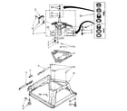 Kenmore 11082477110 machine base parts diagram