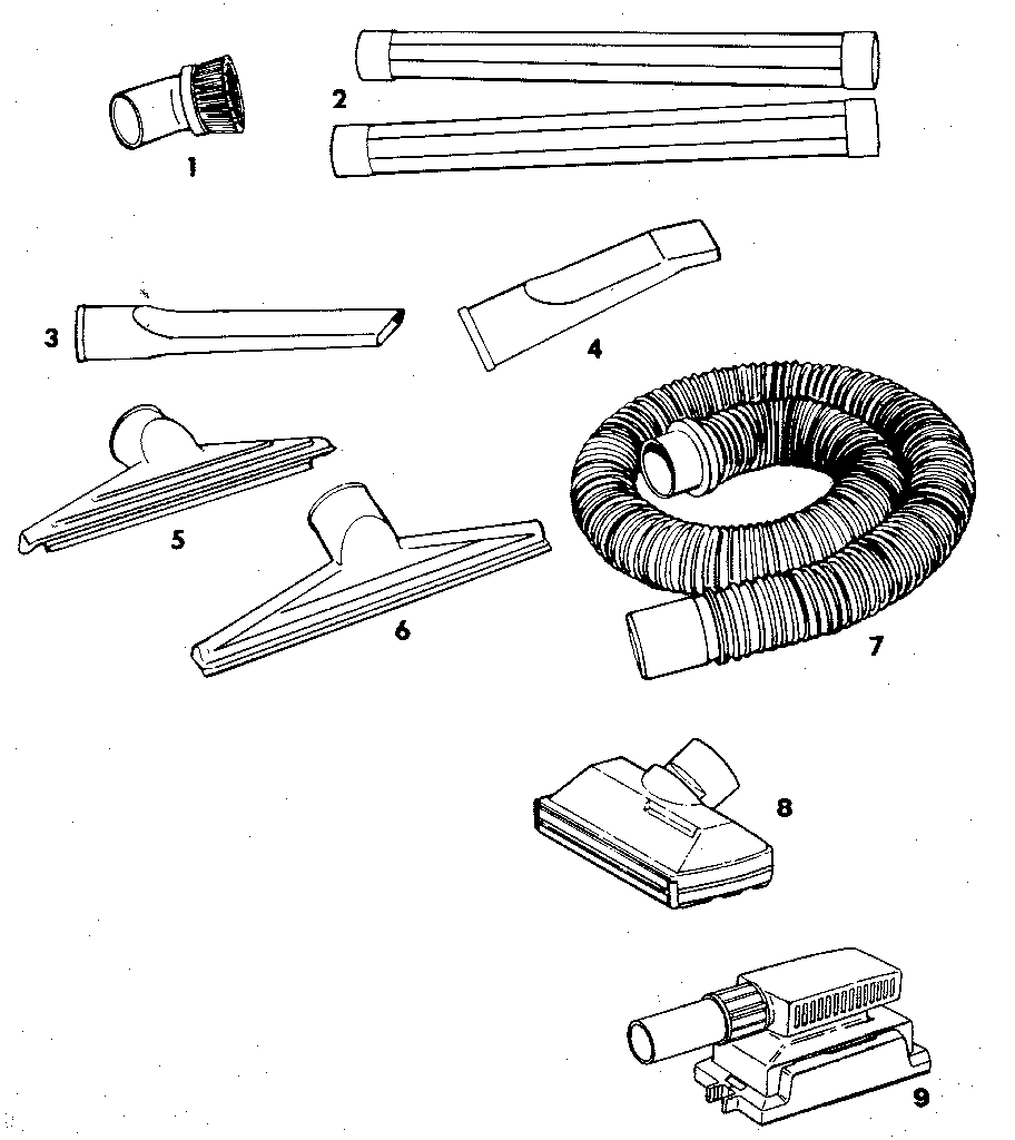 2-1/2" diameter plastic accessories