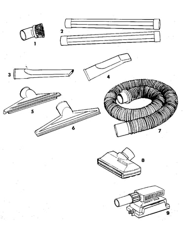 2-1/2" diameter plastic accessories