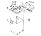 Kenmore 11082671120 top and cabinet parts diagram