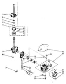 Brake, clutch, gearcase, motor and pump parts
