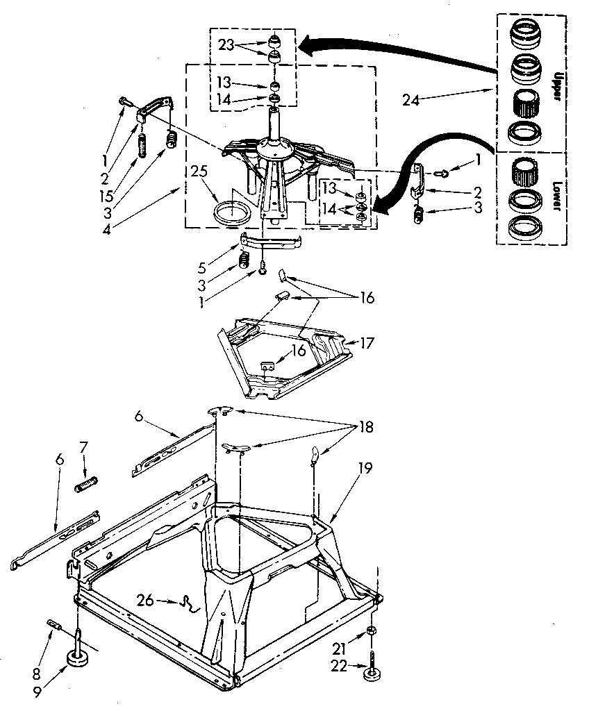 Machine base parts