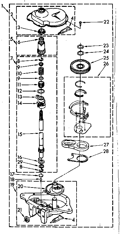 Gearcase parts
