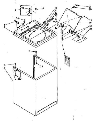 Top and cabinet parts