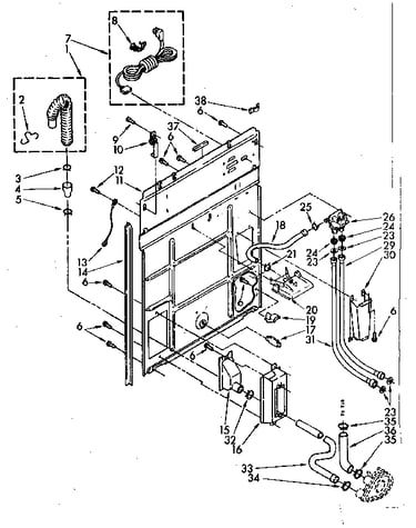 Rear panel parts