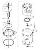 Agitator, basket and tub parts