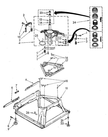Machine base parts