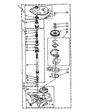 Gearcase parts
