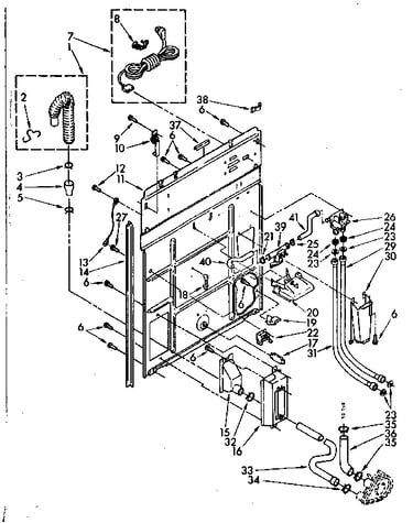 Rear panel parts