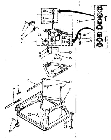 Machine base parts