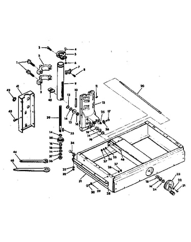 Base and column assembly