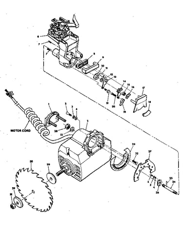 Yoke and motor assembly