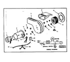 Kenmore 155464210 optional forced air blower diagram