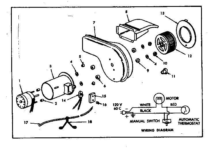Optional forced air blower