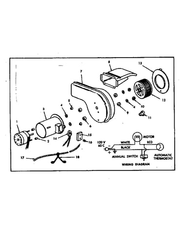 Optional forced air blower