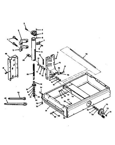 Base and column assembly