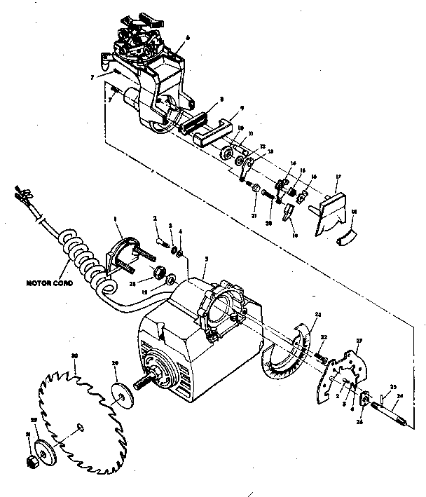 Yoke and motor assembly