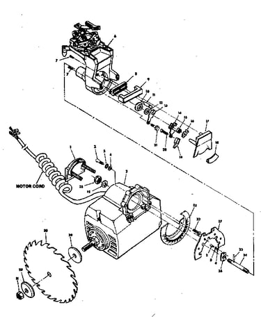 Yoke and motor assembly