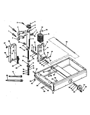 Base and column assembly