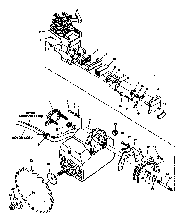Yoke and motor assembly