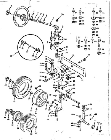 Steering and front axle