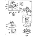 Briggs & Stratton 080202 (2305-01 - 2305-01) carburetor and tank assembly diagram