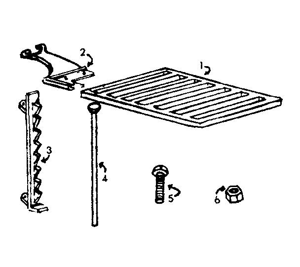 Cast iron barbecue grid