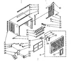 Kenmore 1068760581 cabinet parts diagram
