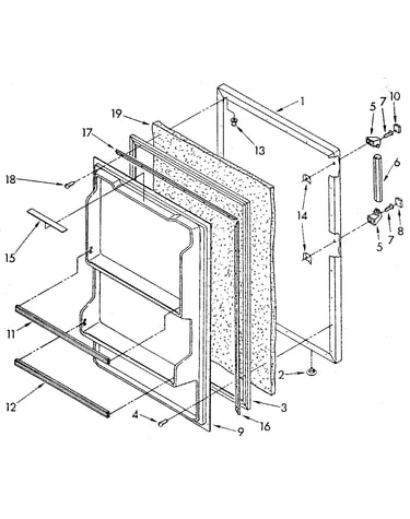 Refrigerator door