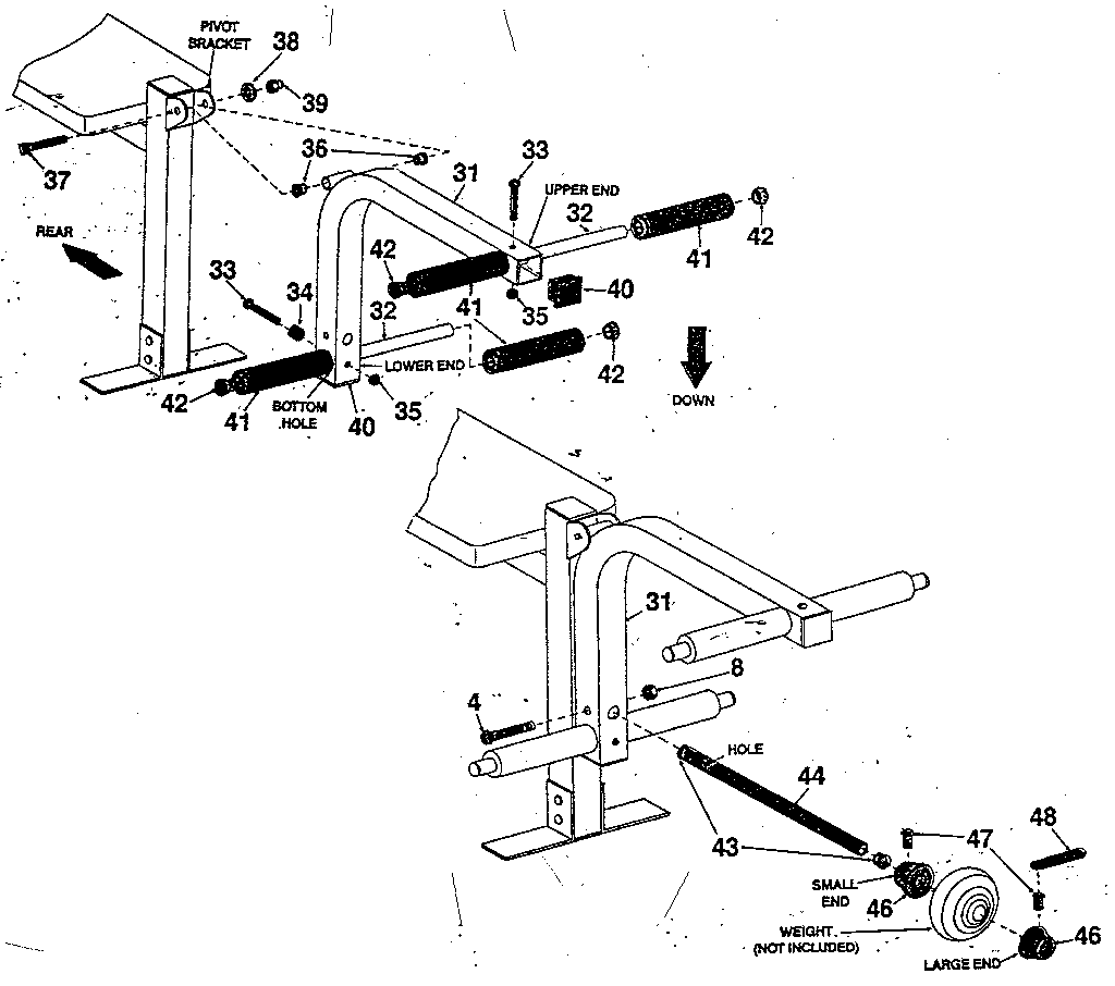 Leg lift assembly