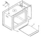 Kenmore 6654438990 microwave cabinet and hinge diagram