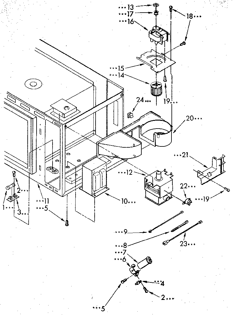 Microwave magnetron and air flow