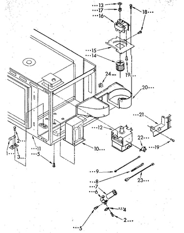 Microwave magnetron and air flow